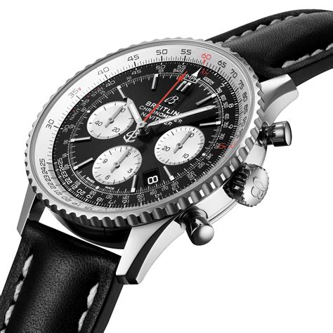 breitling navitimer 01 brown leather|Breitling Navitimer b01.